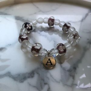 Custom made “A” bracelet